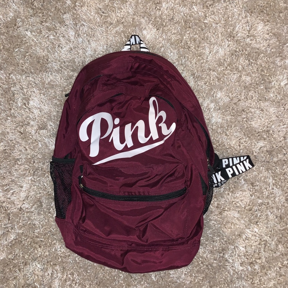 PINK Victoria’s Secret maroon backpack